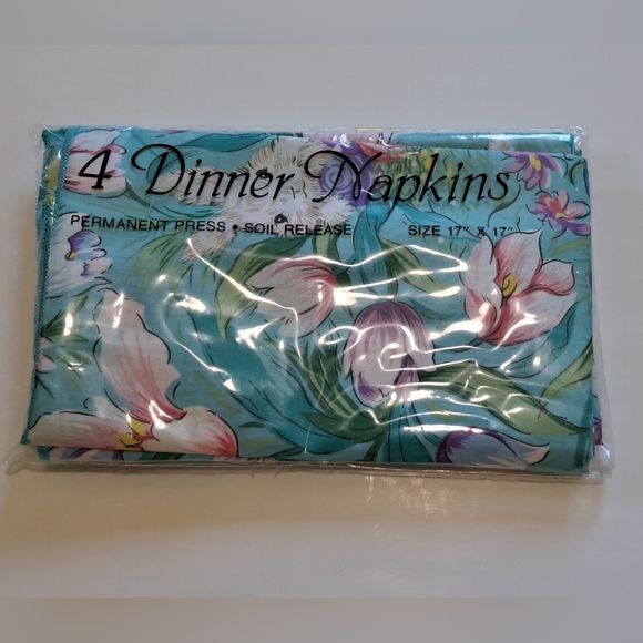 VTG Bardwill Linens Spring Easter Cloth Napkins Set of 4 - Picture 3 of 5